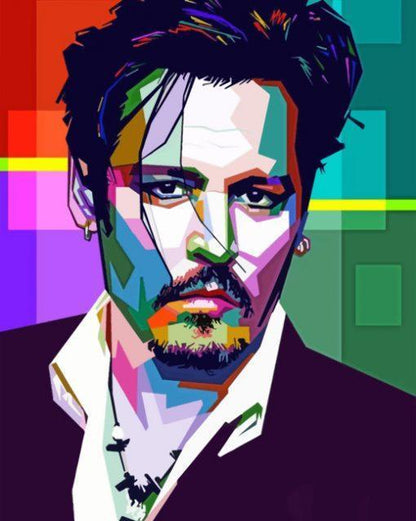 Johnny Depp Paint by Numbers for Adults by Paintarthub
