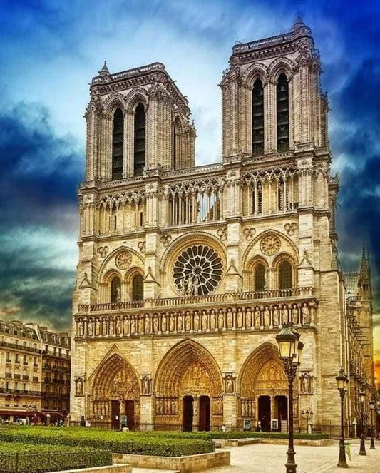 Majestic Notre Dame de Paris Paint by Numbers for Adults by Paintarthub