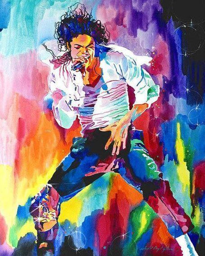 Michael Jackson Moves Paint by Numbers for Adults by Paintarthub