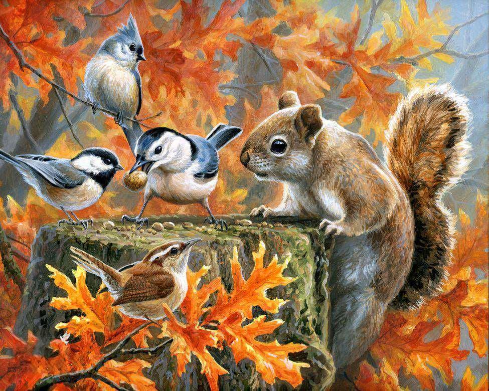 Mischievous Squirrel Paint by Numbers for Adults by Paintarthub