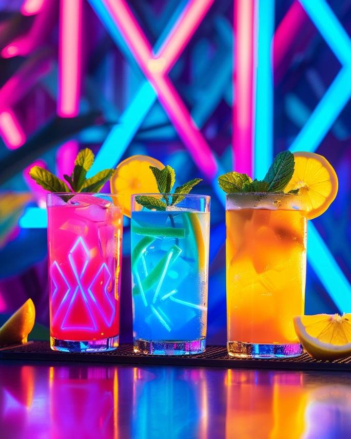 Neon Cocktail Paint by Numbers for Adults by Paintarthub