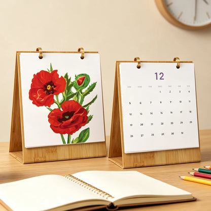 Paint by Numbers Floral Calendar 2027 Free Shipping - Paintarthub