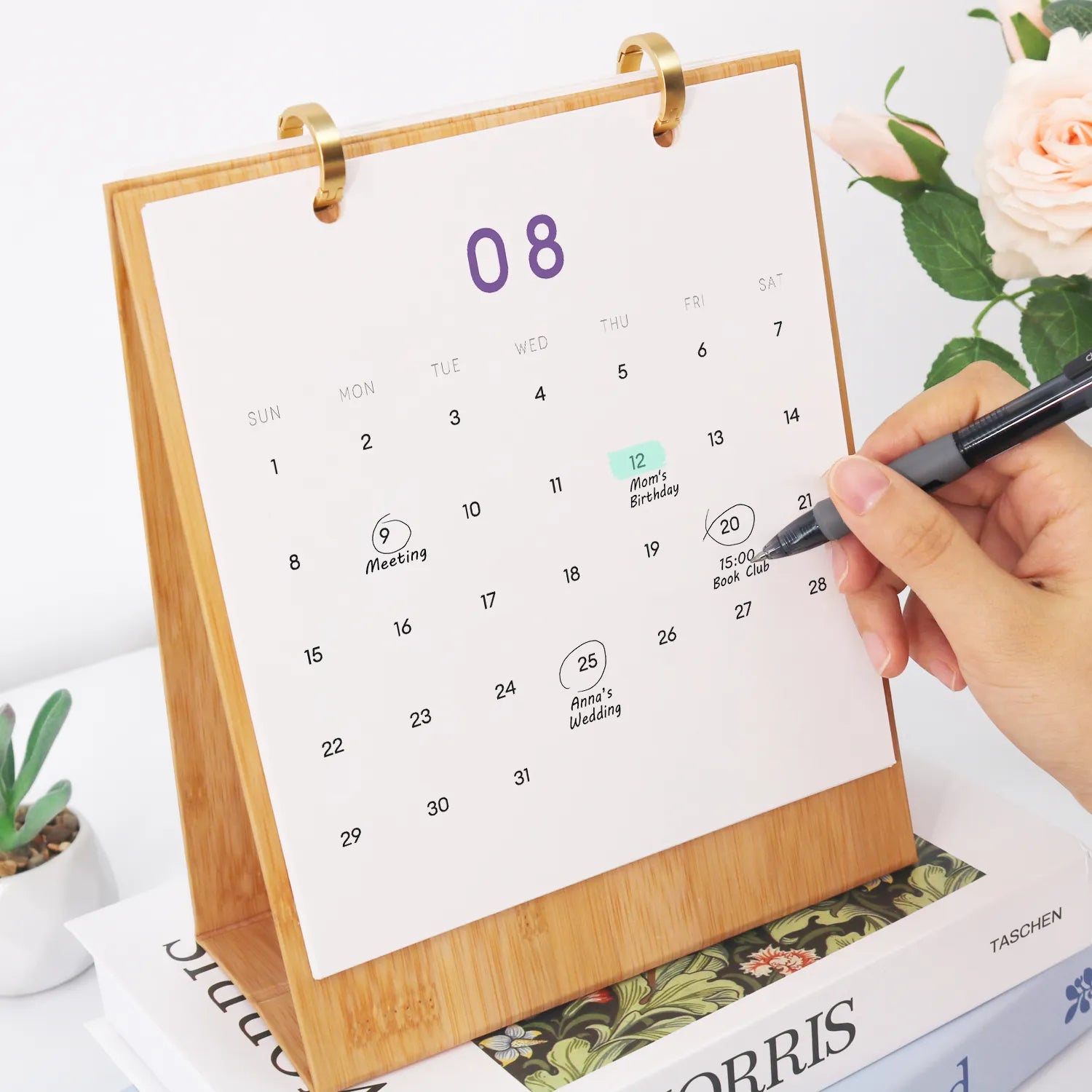 Paint by Numbers Floral Calendar 2027 Free Shipping - Paintarthub