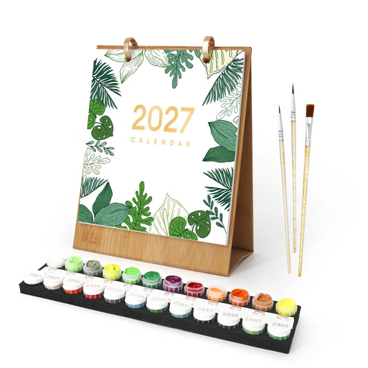 Paint by Numbers Houseplant Calendar 2027 Free Shipping - Paintarthub
