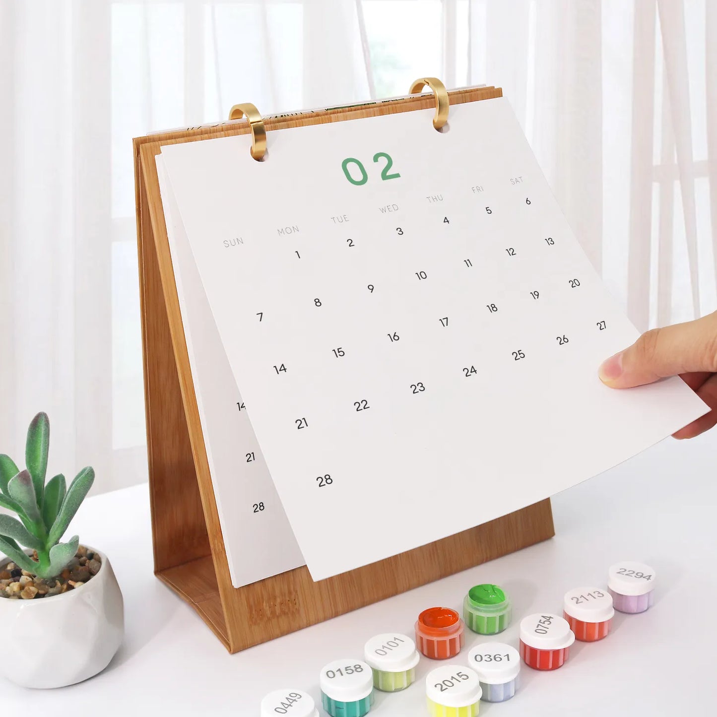 Paint by Numbers Houseplant Calendar 2027 Free Shipping - Paintarthub
