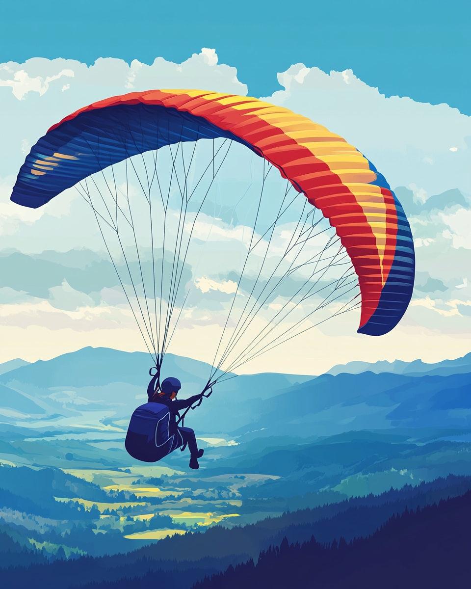 Paragliding Adventure Paint by Numbers for Adults by Paintarthub
