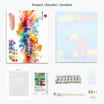 Beach Crab Paint by Numbers Free Shipping - Paintarthub