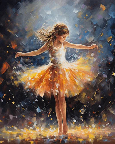 The Girl Dancing for Adults by Paintarthub