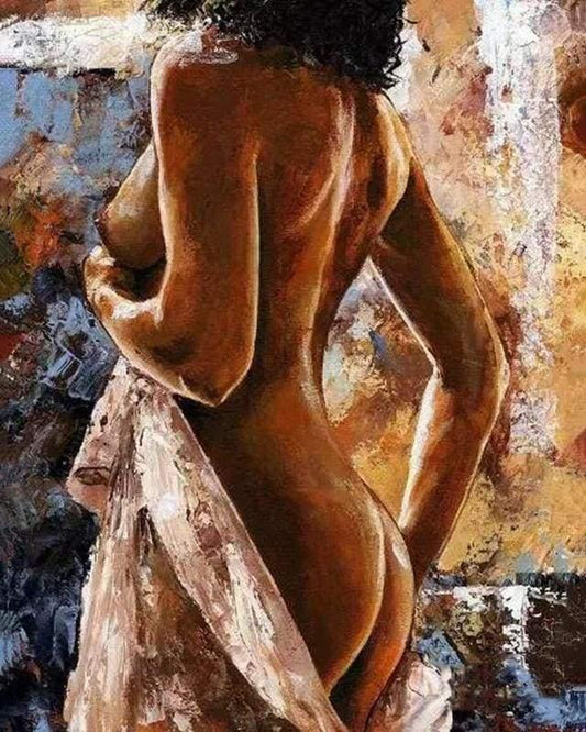 Woman After Bathing Paint by Number for Adults by Paintarthub