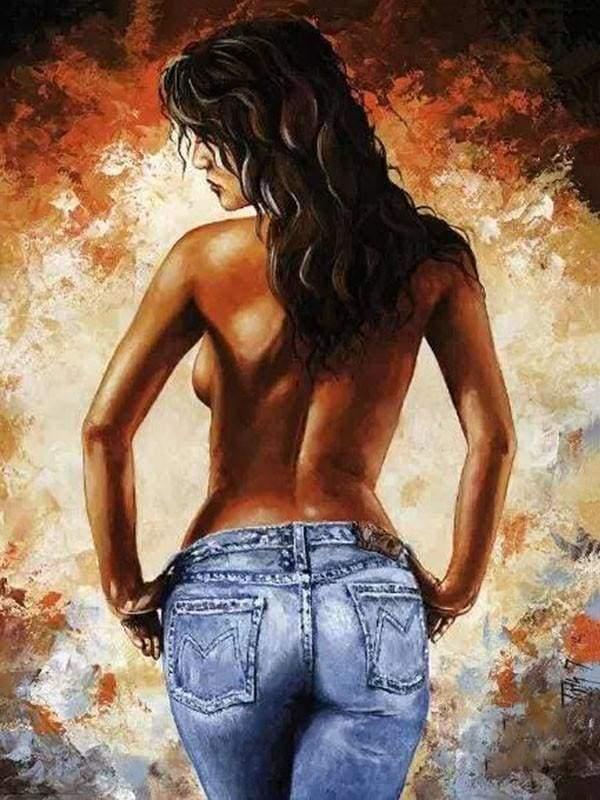Woman's Back Paint by Number for Adults by Paintarthub