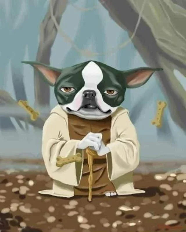 Yoda Dog Paint by Numbers for Adults by Paintarthub
