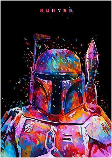 Extraterrestre abstrait – peinture par numéros pour adultes
