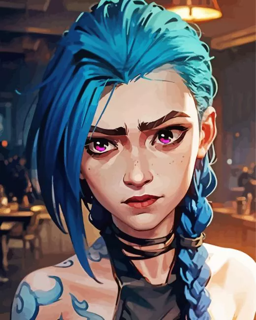 Aesthetic Jinx Art Paint by Numbers