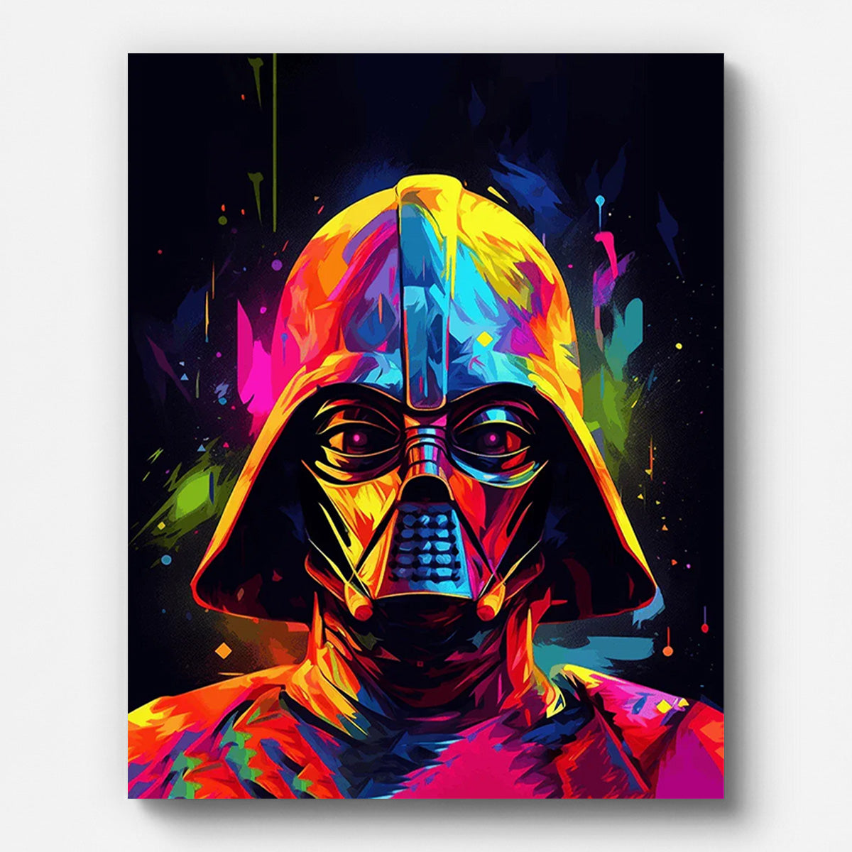 Guerrier extraterrestre – peinture par numéros sur toile tendue