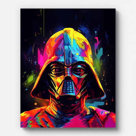 Guerrier extraterrestre – peinture par numéros sur toile tendue