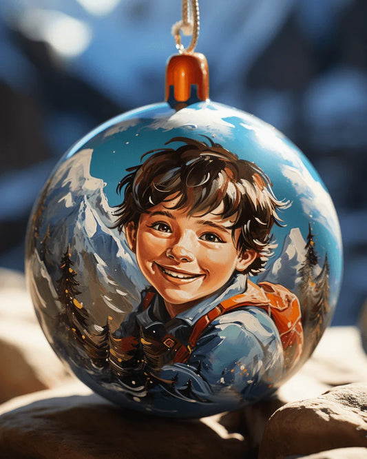 Christmas Decoration Boy Paint by Numbers