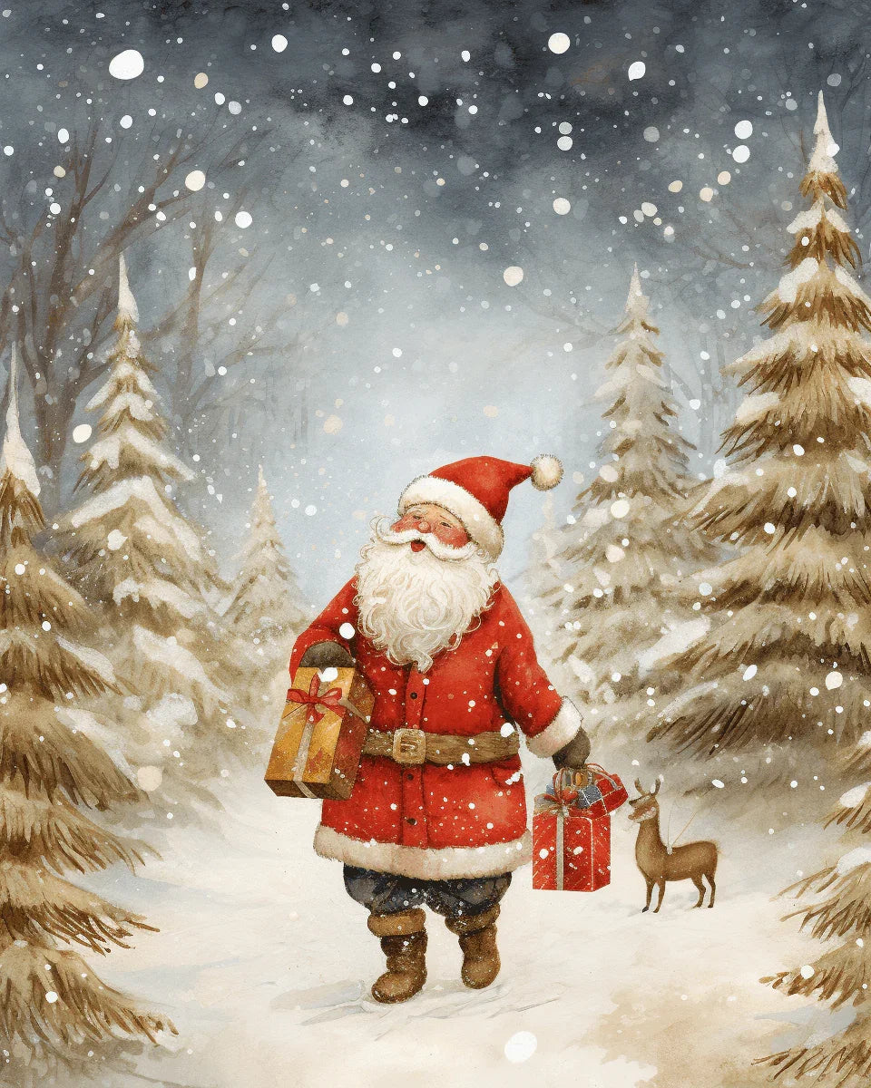 Classic Santa Claus Christmas Paint by Numbers