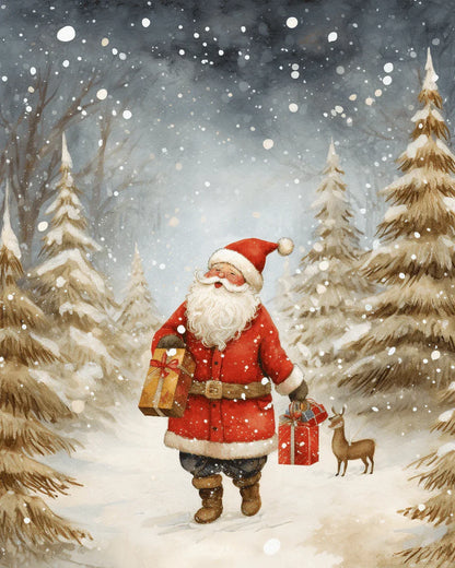 Classic Santa Claus Christmas Paint by Numbers