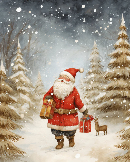 Classic Santa Claus Christmas Paint by Numbers