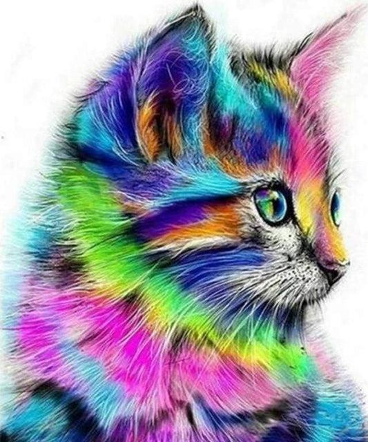 Colorful Kitten Diamond Painting Free Shipping - Paintarthub