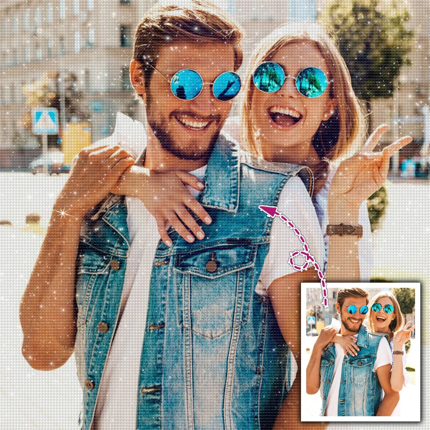 Custom Diamond Painting - Full Drill - FR Free Shipping - Paintarthub