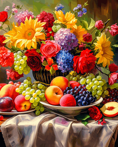 Fruit on The Table Free Shipping - Paintarthub