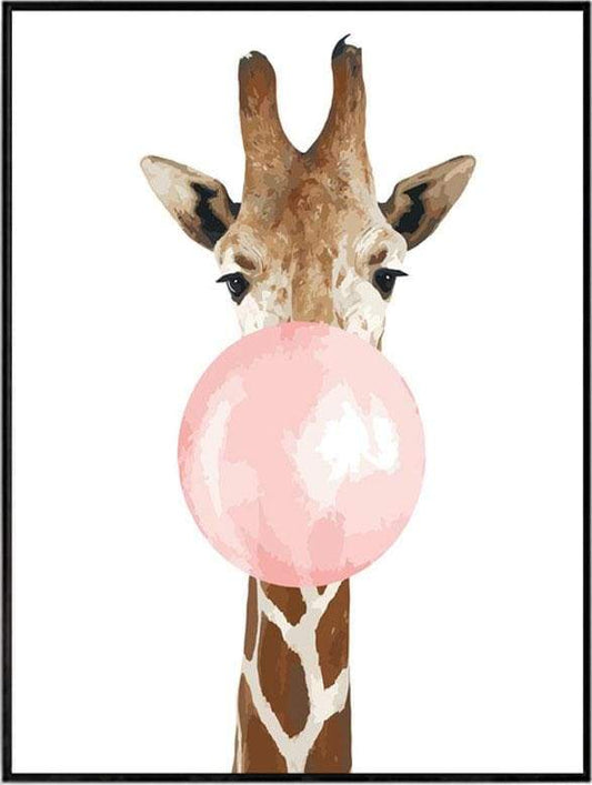 Giraffe Bubble Free Shipping - Paintarthub