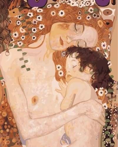 Klimt Mother and Child Paint by Numbers for adults