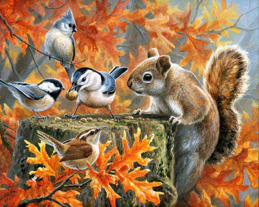 Mischievous Squirrel Free Shipping - Paintarthub