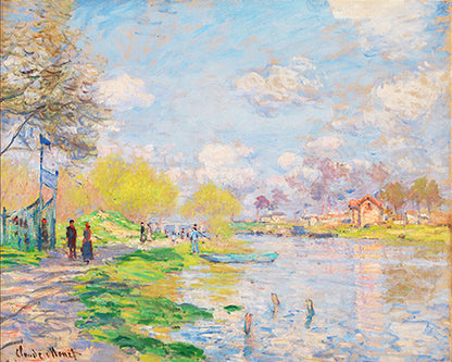 Monet Spring by the Seine Paint by Numbers Free Shipping - Paintarthub