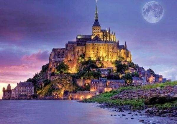 Mont Saint Michel Diamond Painting Free Shipping - Paintarthub