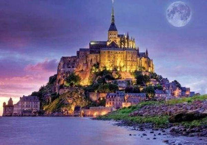 Mont Saint Michel Diamond Painting Free Shipping - Paintarthub