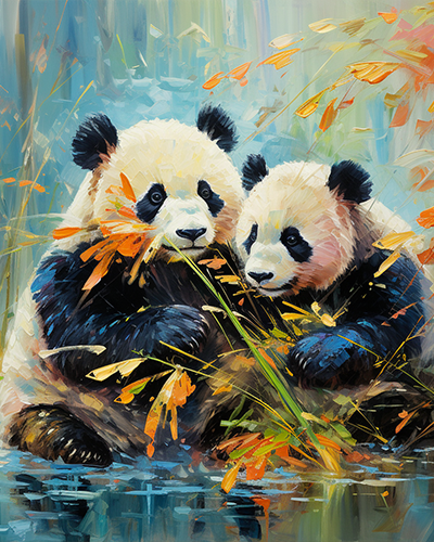 The Panda Whispering Free Shipping - Paintarthub