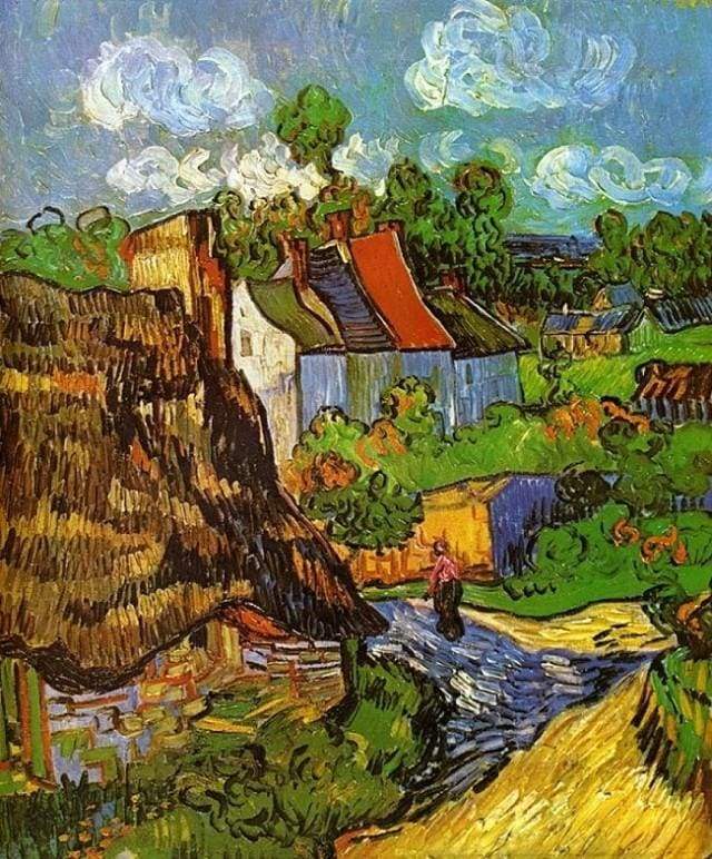 Van Gogh Houses at Auvers Paint by Numbers Free Shipping - Paintarthub