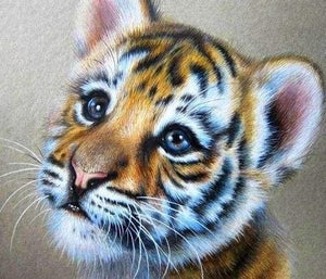 Young Tiger Diamond Painting Free Shipping - Paintarthub