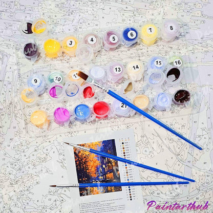 Christmas Snowman Paint by Numbers