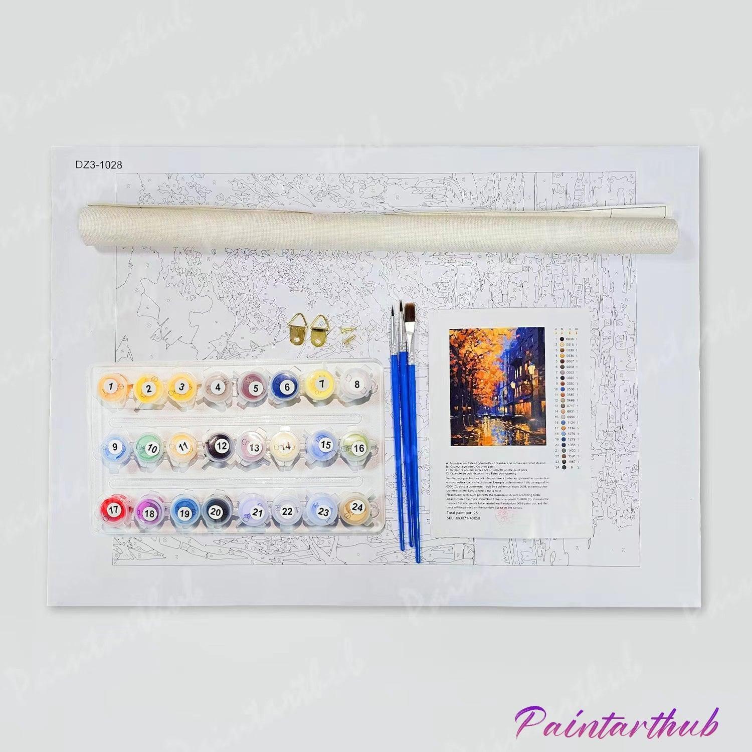 Christmas Snowman Paint by Numbers